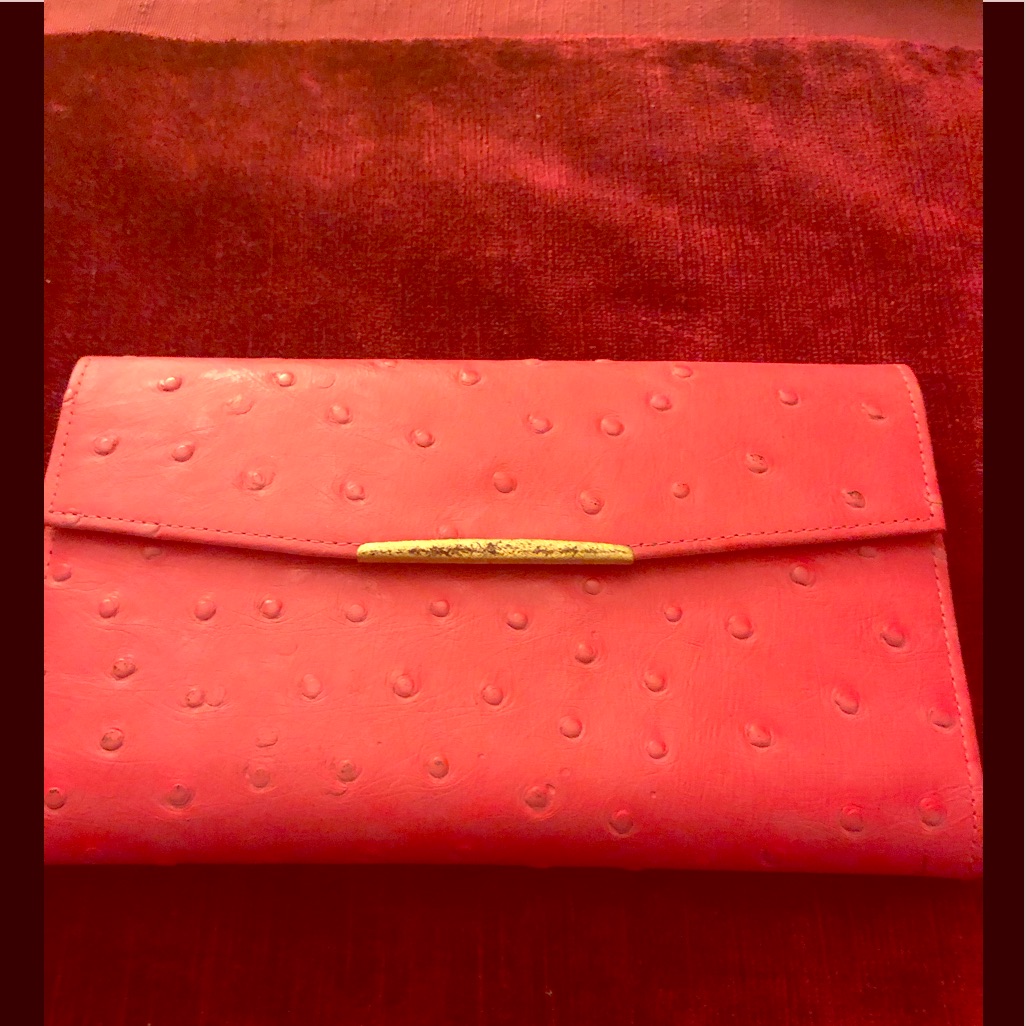Vintage Ostrich Wallet Checkbook Vintage Ostrich Wallet Checkbook